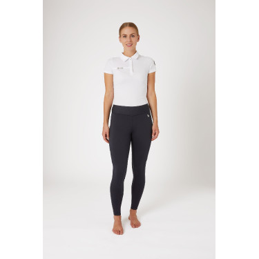 Legging Horze hiver Active fond intégral Grip poche téléphone femme Bleu marine foncé