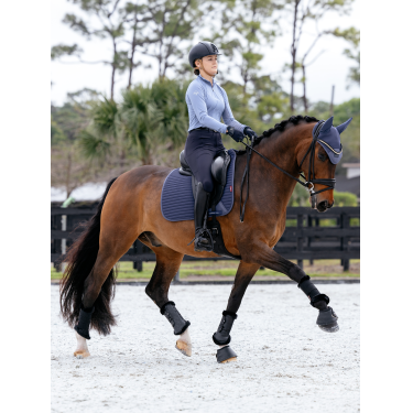 Tapis de dressage LeMieux Square tissu mesh Air-Tek Shadow Bleu Tapis de dressage LeMieux Square tissu mesh Air-Tek Shadow Bleu