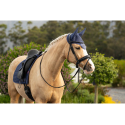 Bonnet anti-mouches LeMieux Air-Tek tissu mesh Shadow Bleu