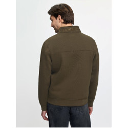 Sweat col zippé LeMieux homme Alpine Marron
