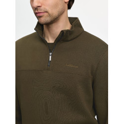 Sweat col zippé LeMieux homme Alpine Marron