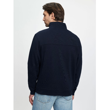 Sweat col zippé LeMieux homme Marine Bleu marine