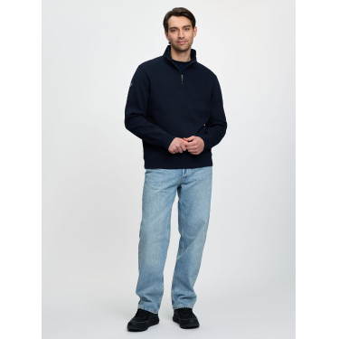 Sweat col zippé LeMieux homme Marine Bleu marine