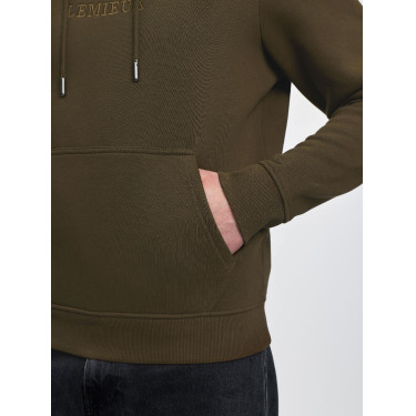 Sweat à capuche LeMieux homme Alpine Marron