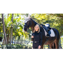 Tapis de dressage LeMieux Essence Square Stone Gris