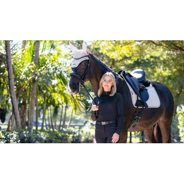 Tapis de dressage LeMieux Essence Square Stone Gris