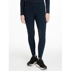 Pantalon d'équitation à basanes silicone Imogen Marine Bleu marine