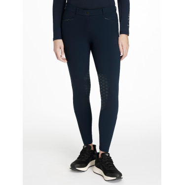 Pantalon d'équitation à basanes silicone Imogen Marine Bleu marine