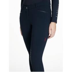 Pantalon d'équitation à basanes silicone Imogen Marine Bleu marine