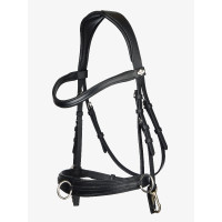 Caveçon en cuir polyvalent noir LeMieux