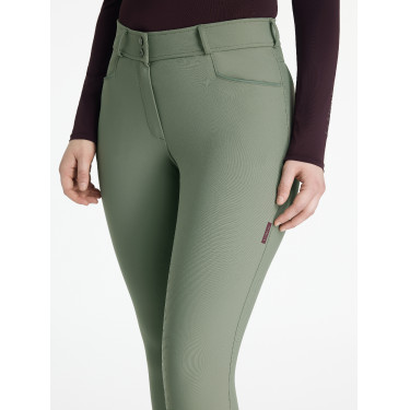 Pantalon LeMieux Isabelle full grip femme Rosemary Vert