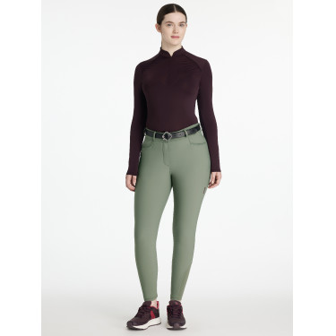 Pantalon LeMieux Isabelle full grip femme Rosemary Vert