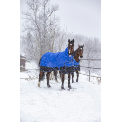 Couverture Equi-Theme Tyrex 1200D Aisance High Neck Bleu / noir Couverture Equi-Theme Tyrex 1200D Aisance High Neck Bleu / noir