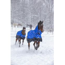 Couverture Equi-Theme Tyrex 1200D Aisance High Neck Bleu / noir Couverture Equi-Theme Tyrex 1200D Aisance High Neck Bleu / noir
