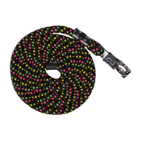 Longe HKM Neon Flash avec crochet anti-panique Noir Longe HKM Neon Flash avec crochet anti-panique Noir