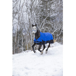 Couverture Equi-Theme Tyrex 1200D Aisance High Neck Bleu / noir Couverture Equi-Theme Tyrex 1200D Aisance High Neck Bleu / noir