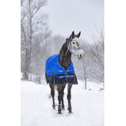 Couverture Equi-Theme Tyrex 1200D Aisance High Neck Bleu / noir Couverture Equi-Theme Tyrex 1200D Aisance High Neck Bleu / noir