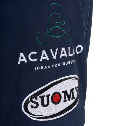 Veste Softshell homme Equestro New Style Multilogo Marine blazer Bleu marine