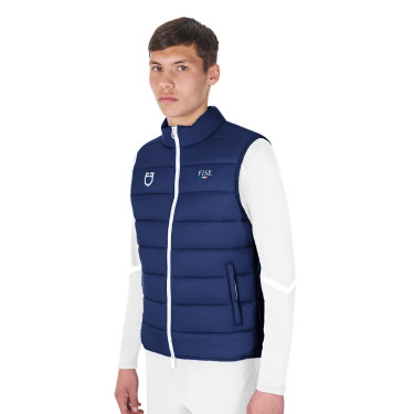 Gilet d’équitation homme Equestro x FISE, coupe slim Gilet d’équitation homme Equestro x FISE, coupe slim