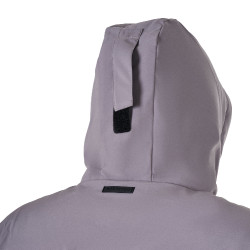 Veste homme Equestro imperméable et coupe-vent en nylon Gris givré