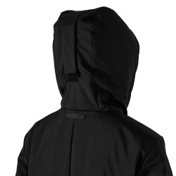 Veste enfant unisexe Equestro imperméable et coupe-vent en nylon Noir