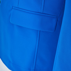Veste de concours homme Equestro x FISE trois boutons Bleu de savoie Veste de concours homme Equestro x FISE trois boutons Bleu de savoie
