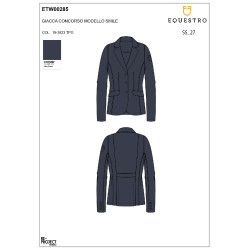 Veste de concours équitation femme Equestro – chic et tech