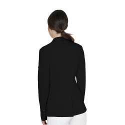 Veste de concours femme Equestro avec logo embossé Noir