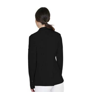 Veste de concours femme Equestro avec logo embossé Noir