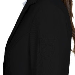 Veste de concours femme Equestro avec logo embossé Noir