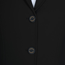 Veste de concours femme Equestro avec logo embossé Noir
