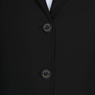 Veste de concours femme Equestro avec logo embossé Noir
