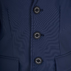 Veste de concours enfant unisexe Equestro x FISE trois boutons Marine blazer Bleu marine