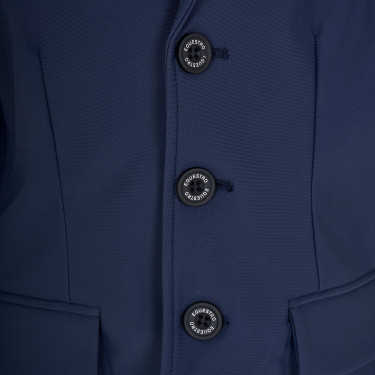 Veste de concours enfant unisexe Equestro x FISE trois boutons Marine blazer Bleu marine