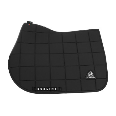 Tapis de selle CSO Acavallo Sublime en tissu technique à carreaux Noir Tapis de selle CSO Acavallo Sublime en tissu technique à carreaux Noir
