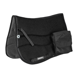 Tapis de selle anglais Burioni poches TT + Sympa Noir