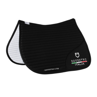 Tapis de saut Equestro x FISE avec logo brodé Noir
