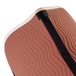 Tapis de saut Equestro matelassé Wave en tissu technique Redwood / blanc antique Rouge Tapis de saut Equestro matelassé Wave en tissu technique Redwood / blanc antique Rouge