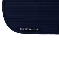 Tapis de dressage Equestro x FISE avec logo brodé Marine blazer Bleu marine