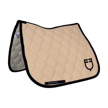 Tapis de dressage Equestro matelassé oignon Oxford tan Rose