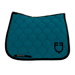 Tapis de dressage Equestro matelassé oignon Pétrole Bleu