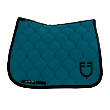 Tapis de dressage Equestro matelassé oignon Pétrole Bleu