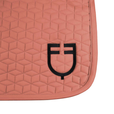 Tapis de dressage Equestro matelassé cube Redwood Rouge