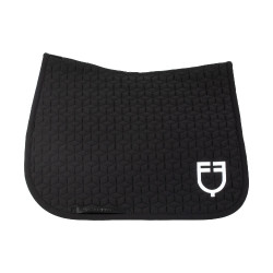 Tapis de dressage Equestro matelassé cube Noir
