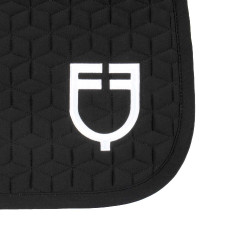 Tapis de dressage Equestro matelassé cube Noir