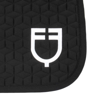 Tapis de dressage Equestro matelassé cube Noir