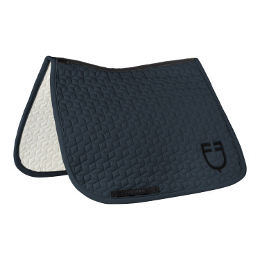 Tapis de dressage Equestro matelassé cube Marine Bleu marine