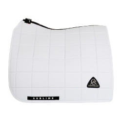 Tapis de dressage Acavallo Sublime en tissu technique à carreaux Blanc