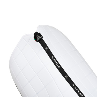Tapis de dressage Acavallo Sublime en tissu technique à carreaux Blanc