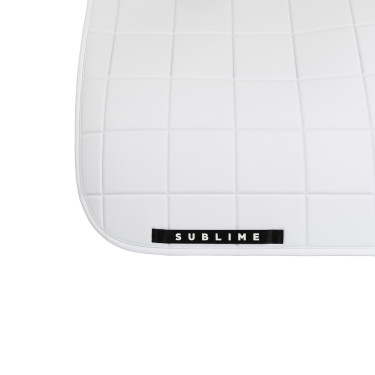 Tapis de dressage Acavallo Sublime en tissu technique à carreaux Blanc